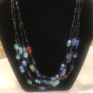 Indian glass stone/ bead necklace